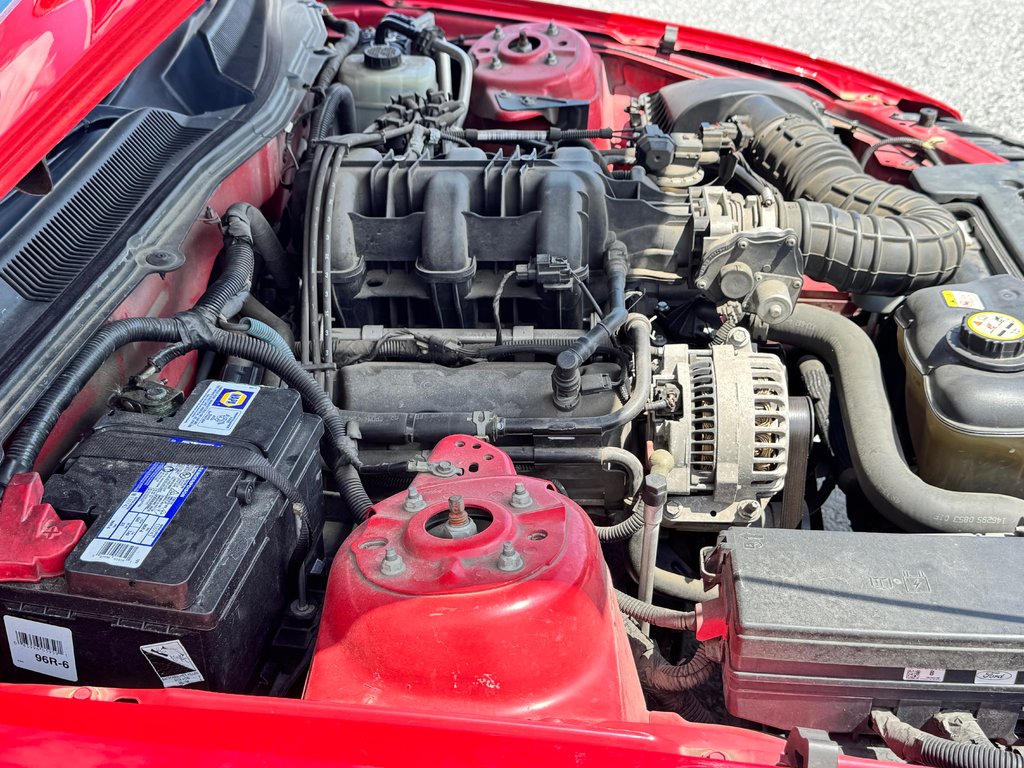 Ford Mustang CONVERTIBLE / ROUGE SUR ROUGE / MOTEUR V6 / MAGS 17 / JAMAIS SORTI L’HIVER 2006 à Thetford Mines, Québec - 46 - w1024h768px