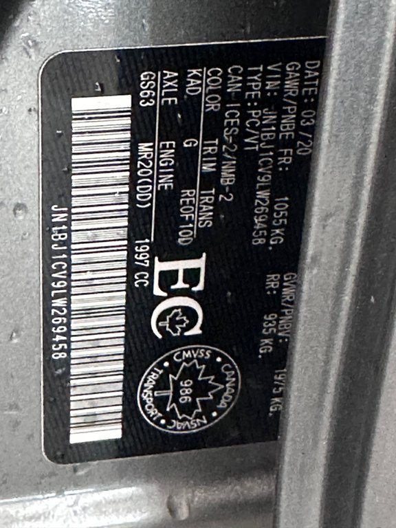 Nissan Qashqai S TA 2020 à Cowansville, Québec - 14 - w1024h768px