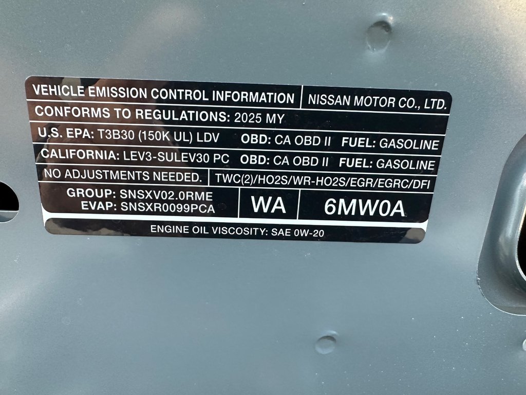 Nissan Sentra SV Toit ouvrant 2025 à Cowansville, Québec - 16 - w1024h768px