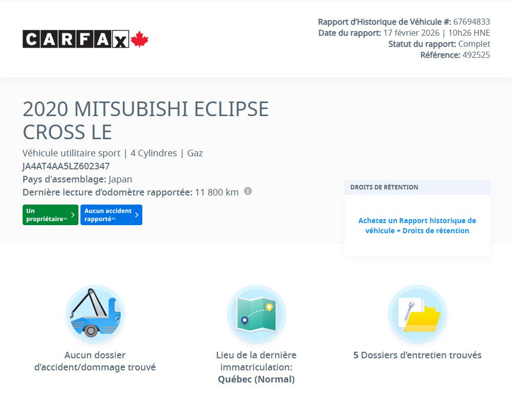 Mitsubishi Eclipse Cross SE 2020 à Laval, Québec - 2 - w1024h768px