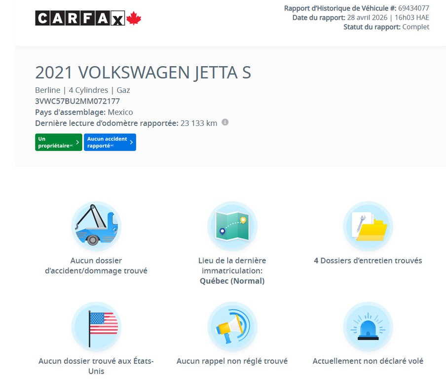 Volkswagen Jetta Comfortline CARPLAY | CAMÉRA | BLUETOOTH +++ 2021 à Laval, Québec - 2 - w1024h768px