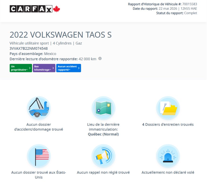 Volkswagen Taos Trendline | BAS KM | 4MOTION | CARPLAY | CAMÉRA +++ 2022 à Laval, Québec - 3 - w1024h768px