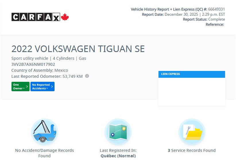 2022 Volkswagen Tiguan Comfortline BAS KM | CARPLAY | CAMÉRA +++ in Laval, Quebec - 2 - w1024h768px