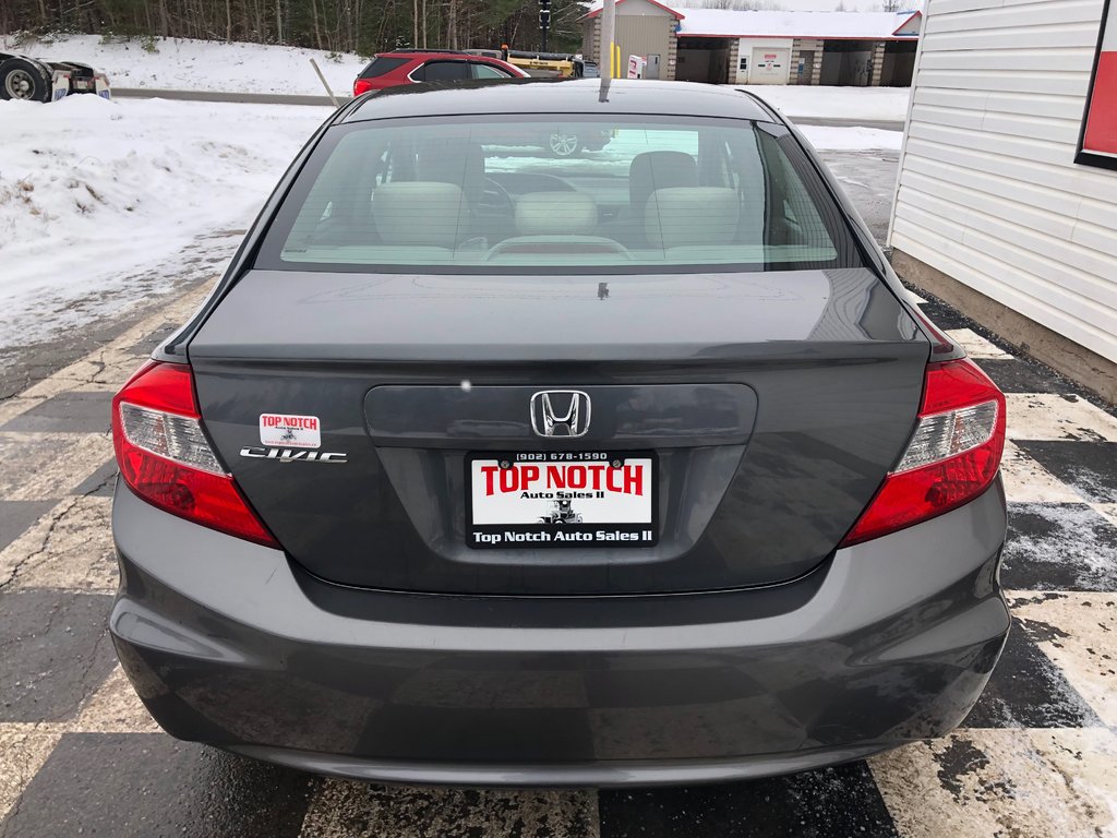 2012 Honda Civic EX - sunroof, alloy rims, power mirrors, t/c in COLDBROOK, Nova Scotia - 5 - w1024h768px