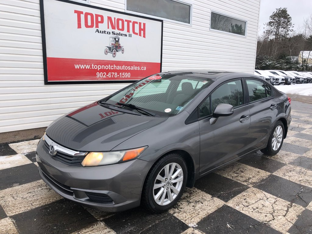 2012 Honda Civic EX - sunroof, alloy rims, power mirrors, t/c in COLDBROOK, Nova Scotia - 1 - w1024h768px