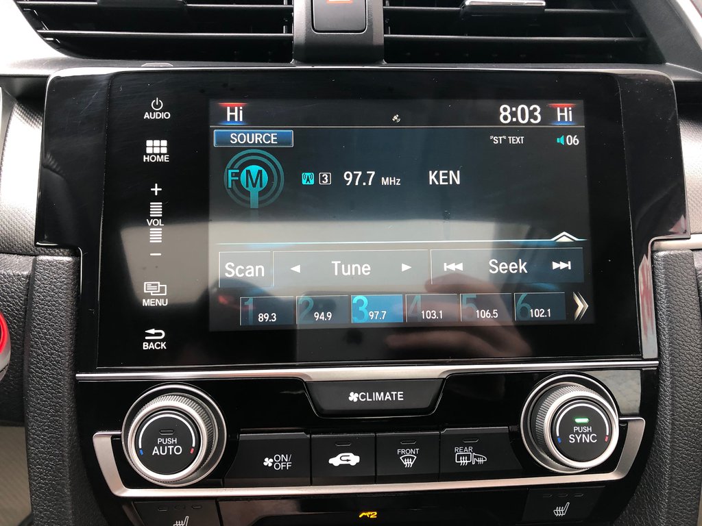 2017 Honda Civic EX - sunroof, heated seats, reverse camera, a/c in COLDBROOK, Nova Scotia - 12 - w1024h768px