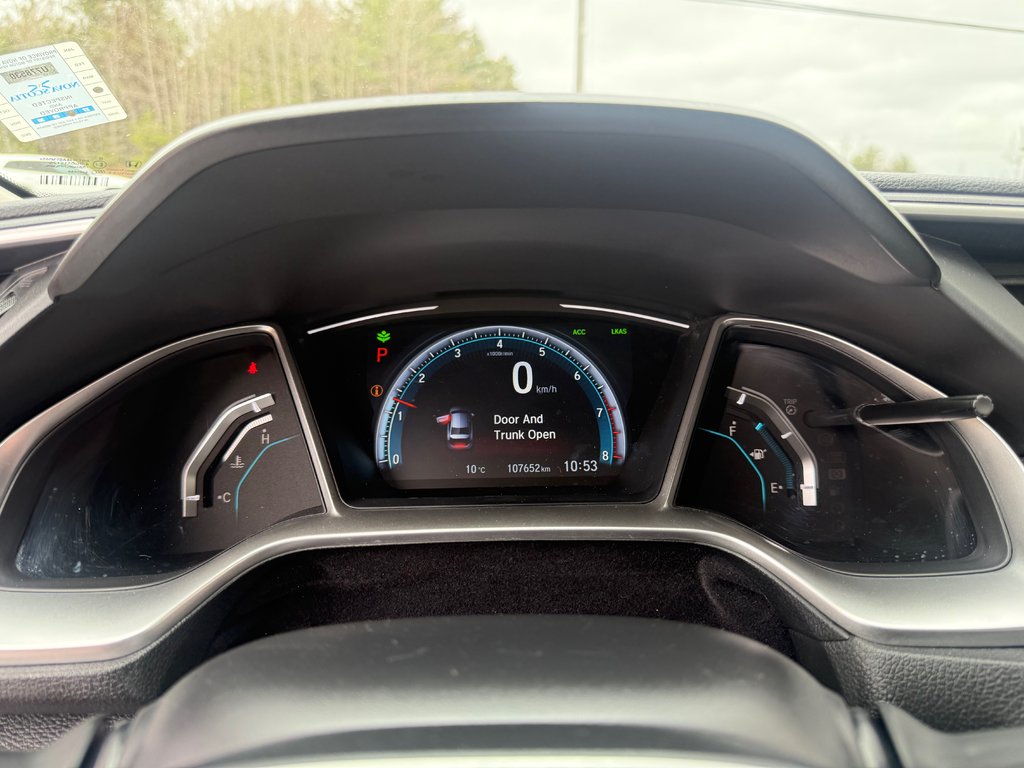 Honda CIVIC EX-L, keyless entry, backup camera, Bluetooth 2019 à Kentville, Nouvelle-Écosse - 11 - w1024h768px