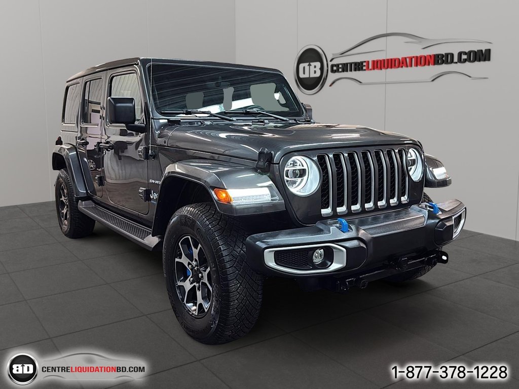 2021 Jeep Wrangler 4xe UNLIMITED SAHARA SKY ROOF in Granby, Quebec - 3 - w1024h768px