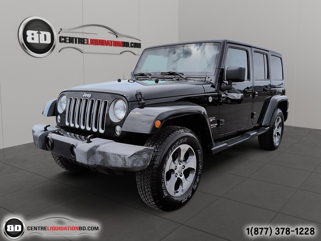 Jeep Wrangler Unlimited SAHARA V6 3.6L CUIR 2017 à Granby, Québec - 1 - w1024h768px