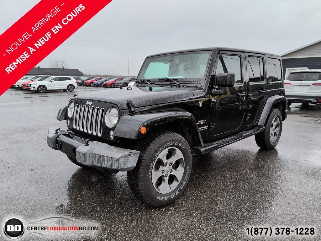 Jeep Wrangler Unlimited SAHARA V6 3.6L CUIR 2017 à Granby, Québec - 1 - w1024h768px