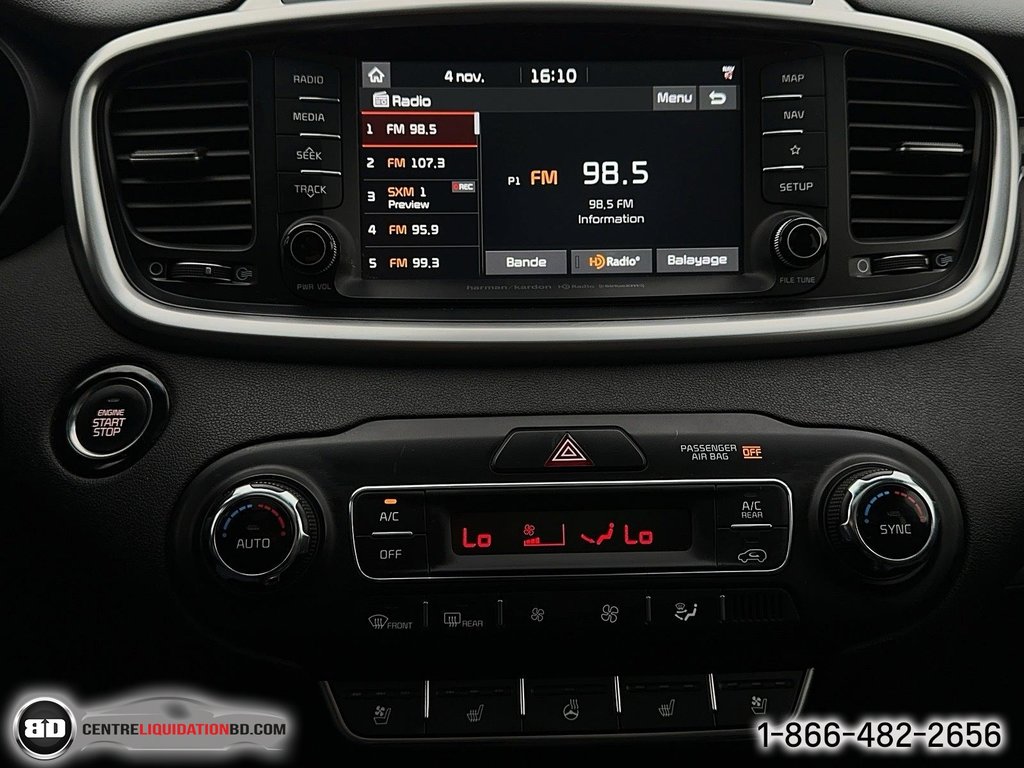 Sorento SX V6 AWD 7 PASSAGERS TOIT PANORAMIQUE NAVIGATION 2019 à Granby, Québec - 16 - w1024h768px