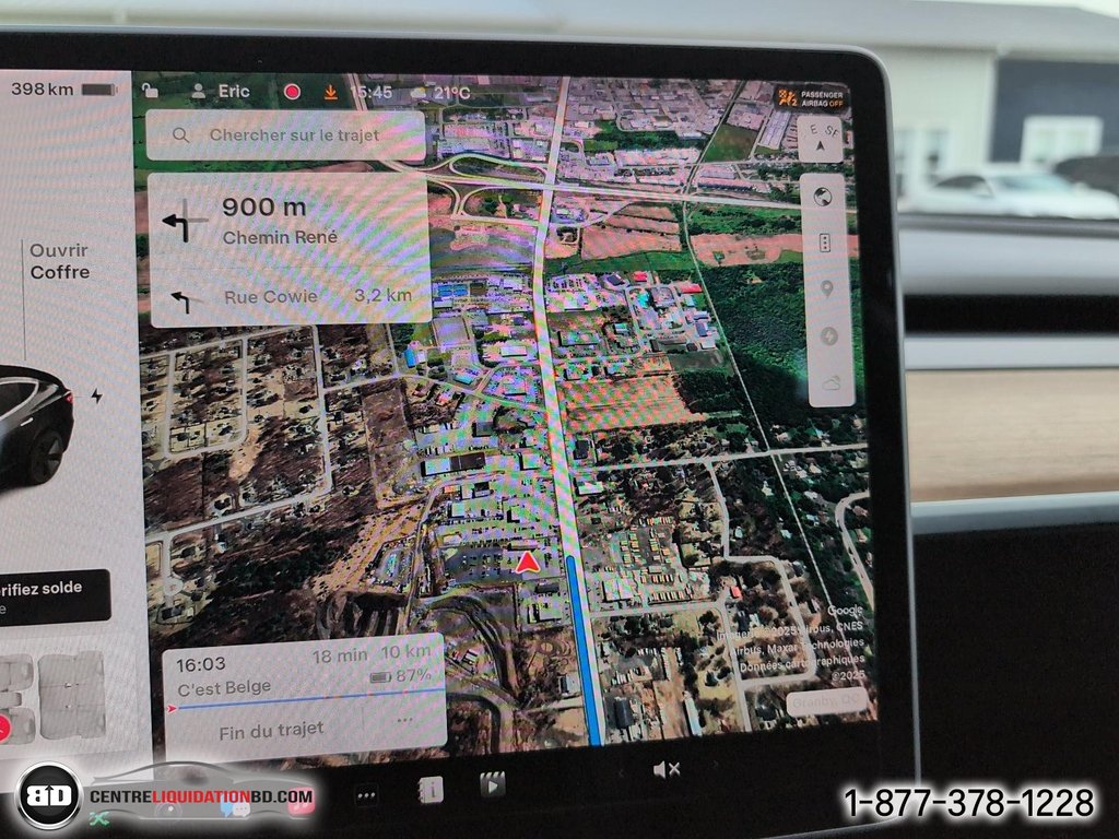 Tesla MODEL 3 LONG RANGE RWD 2019 à Granby, Québec - 19 - w1024h768px