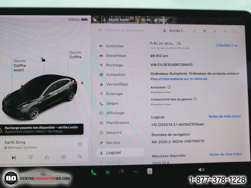 2019 Tesla Model 3 in Granby, Quebec - 17 - w1024h768px