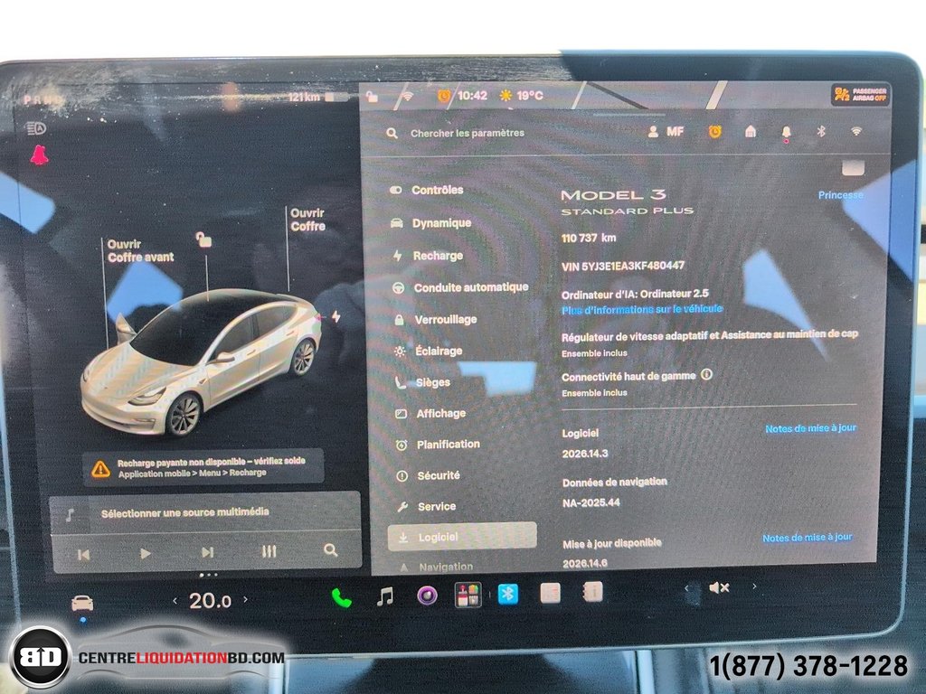 2019 Tesla Model 3 STANDARD PLUS RWD in Granby, Quebec - 18 - w1024h768px
