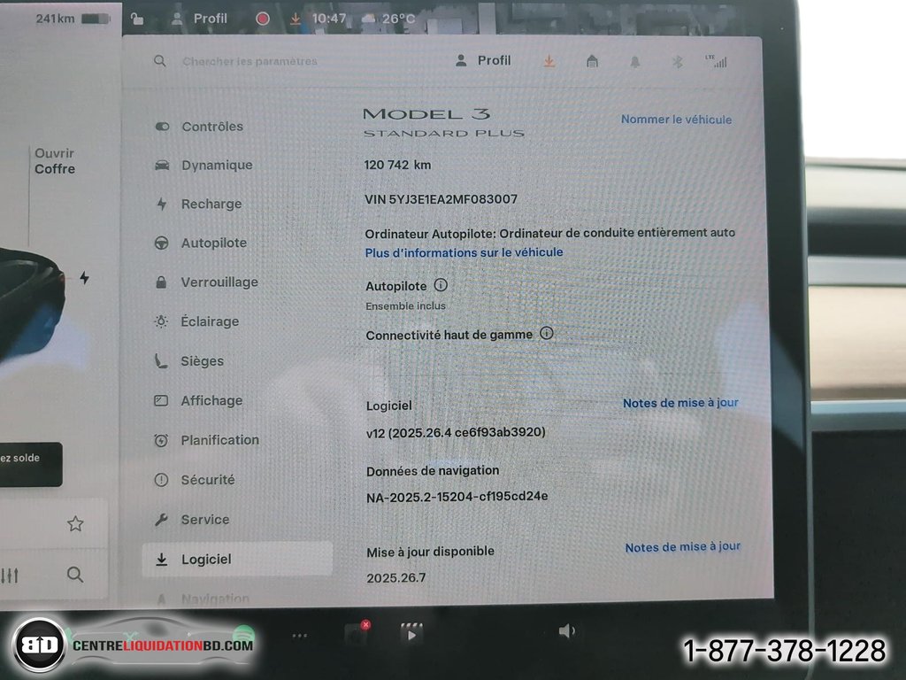 Tesla MODEL 3 STANDARD RANGE PLUS 2021 à Granby, Québec - 19 - w1024h768px