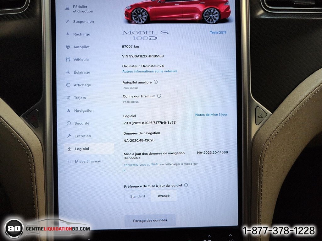 2017 Tesla Model S 100D AWD in Granby, Quebec - 20 - w1024h768px
