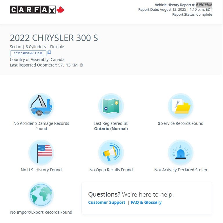 2022 Chrysler 300 in Antigonish, Nova Scotia - 2 - w1024h768px