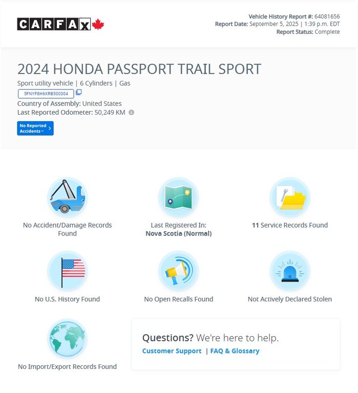 2024 Honda Passport TrailSport | Leather | Roof | Cam | USB | HtdWheel in Saint John, New Brunswick - 67 - w1024h768px
