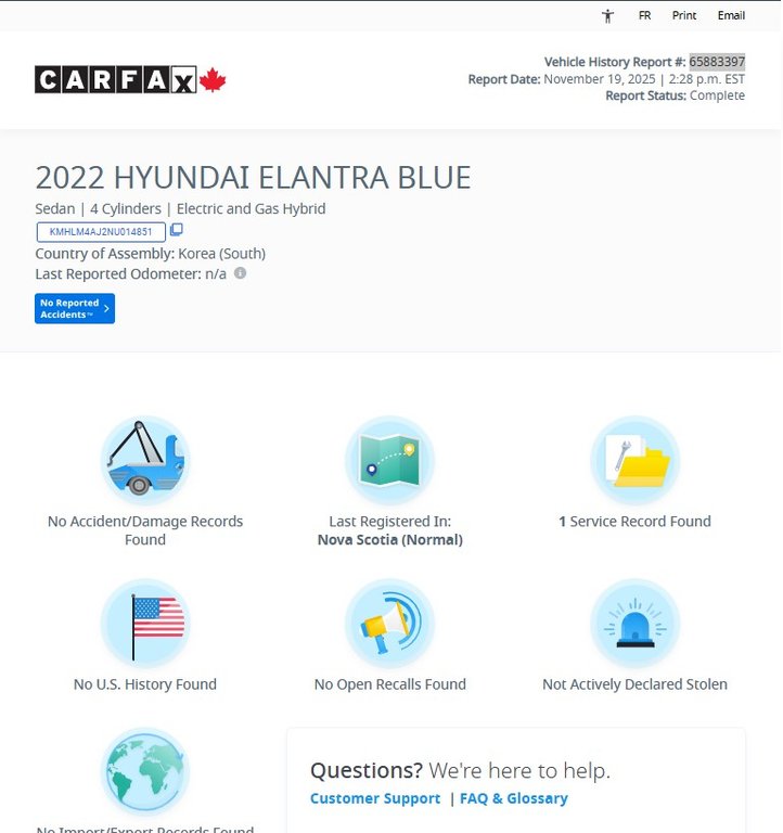 2022 Hyundai Elantra Hybrid Preferred | Cam | HtdSeat | bluetooth in Saint John, New Brunswick - 2 - w1024h768px
