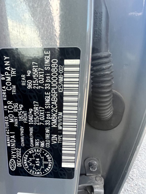 2023 Hyundai Kona Preferred | Cam | USB | Htd. Wheel | BlueTooth in Saint John, New Brunswick - 55 - w1024h768px