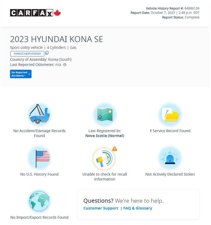 2023 Hyundai Kona Preferred | Cam | USB | HtdWheel | Bluetooth in Saint John, New Brunswick - 2 - w1024h768px