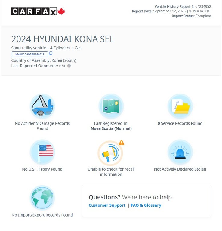 Hyundai Kona Trend | Leather | Sunroof | Cam | USB | HtdWheel 2024 à Saint John, Nouveau-Brunswick - 2 - w1024h768px