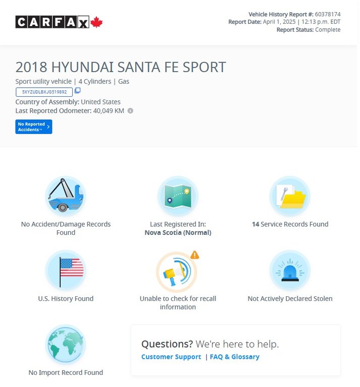 2018 Hyundai Santa Fe Sport in Antigonish, Nova Scotia - 60 - w1024h768px