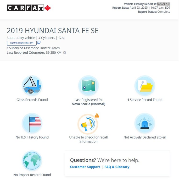 Hyundai Santa Fe Essential | Cam | USB | Htd. Wheel | BlueTooth 2019 à Saint John, Nouveau-Brunswick - 2 - w1024h768px