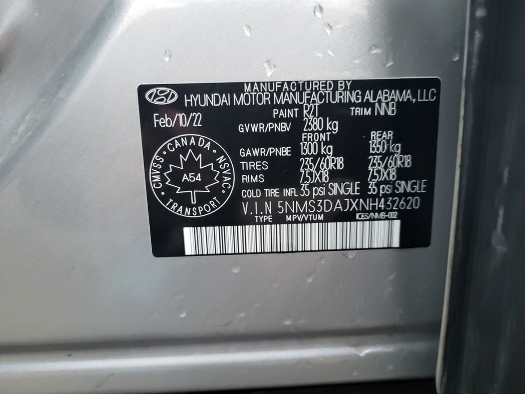 2022 Hyundai Santa Fe in Antigonish, Nova Scotia - 54 - w1024h768px