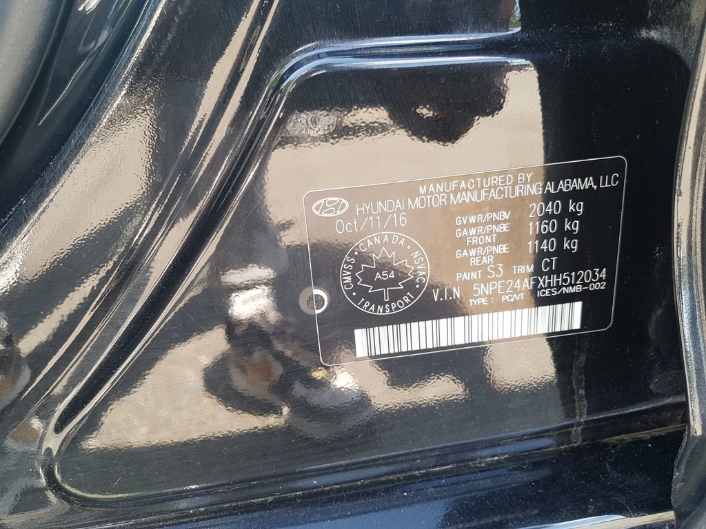 2017 Hyundai Sonata GLS | Sunroof | Cam | USB | Htd. Wheel in Saint John, New Brunswick - 29 - w1024h768px
