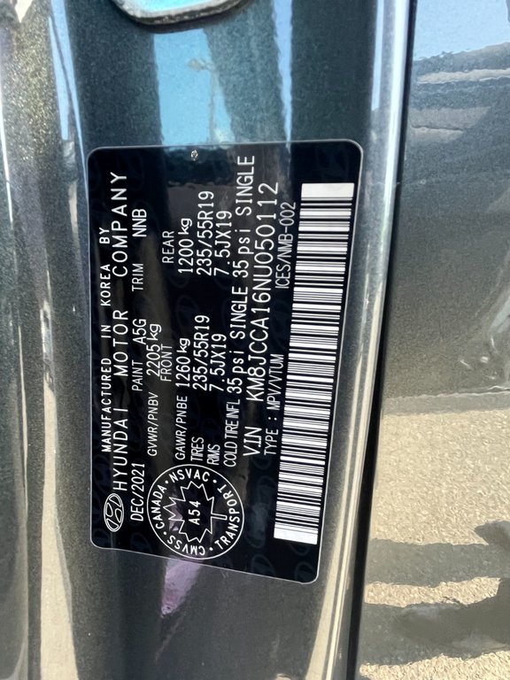 2022 Hyundai Tucson Hybrid Luxury | Leather | Roof | Cam | USB | Htd. Wheel in Saint John, New Brunswick - 51 - w1024h768px