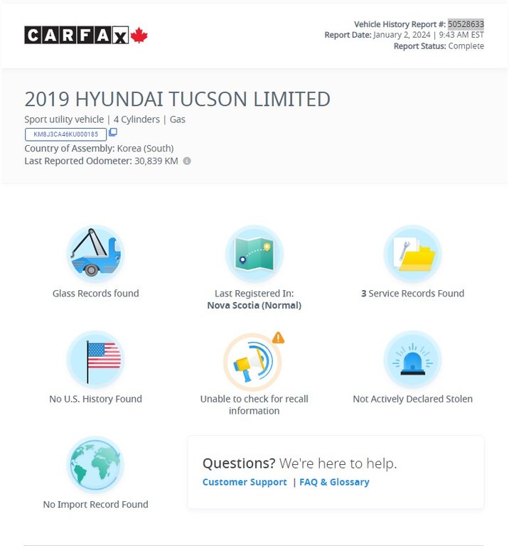 2019  Tucson Preferred AWD | Cam | HtdWheel | Warranty to 2024 in Saint John, New Brunswick - 36 - w1024h768px