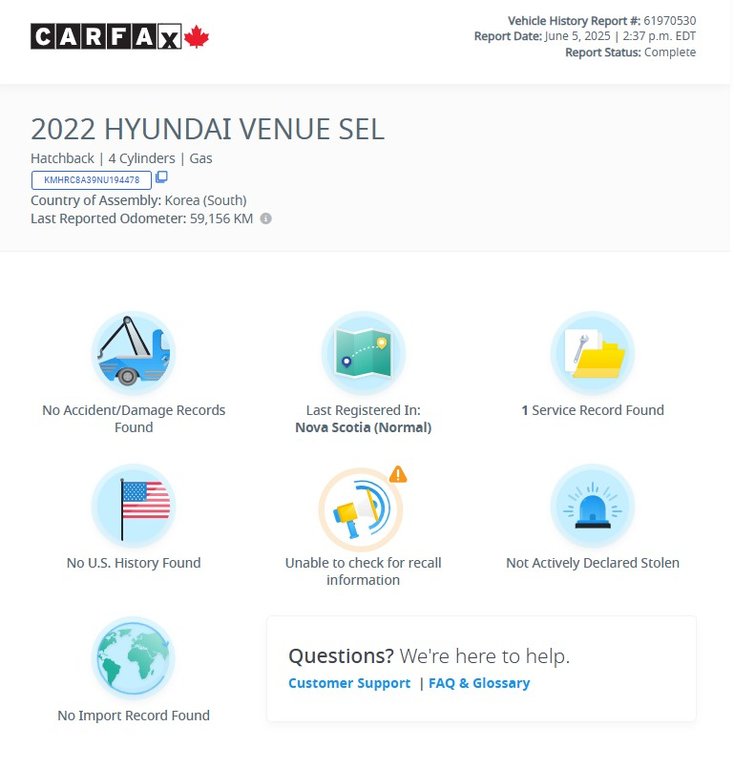 Hyundai Venue Trend | SunRoof | Cam | USB | Heated Wheel 2022 à Saint John, Nouveau-Brunswick - 50 - w1024h768px