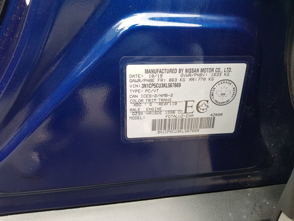 2019 Nissan Kicks SR | Leather | Cam | USB | HtdSeats in Saint John, New Brunswick - 17 - w1024h768px