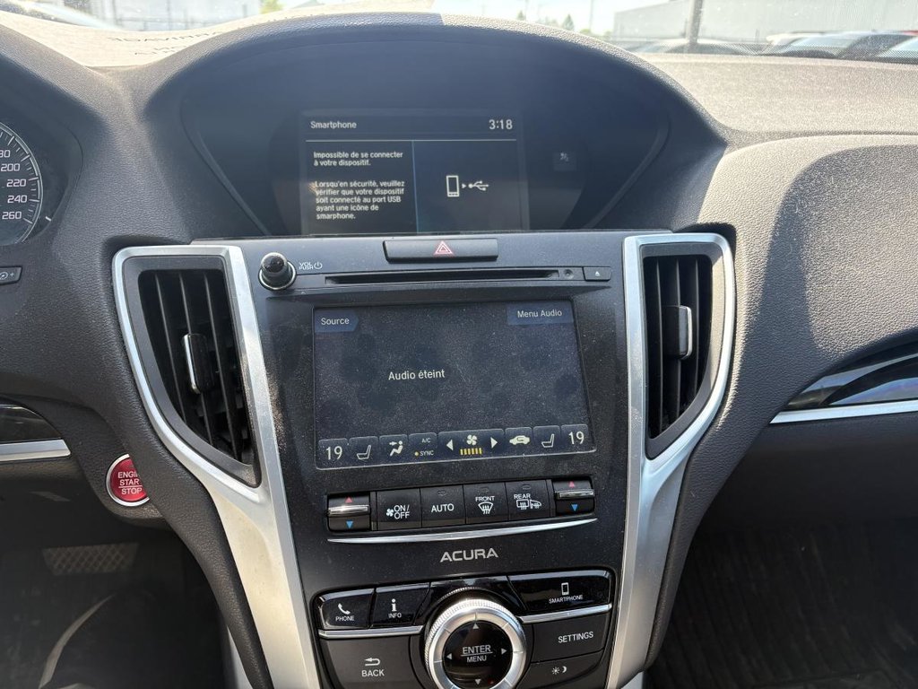 2018 Acura TLX SH-AWD  3.5L I LEATHER I SUNROOF I MAGS I STARTER I CARPLAY in Montréal, Quebec - 13 - w1024h768px