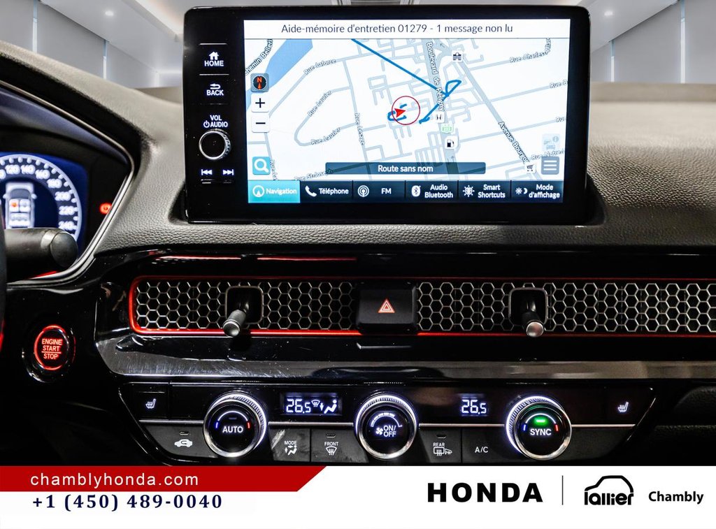 2024 Honda Civic Sedan Si Manual CARPLAY I SUNROOF I MAGS I HEATED SEATS I CAMERA I ACTIVE SECURITY in Montréal, Quebec - 26 - w1024h768px