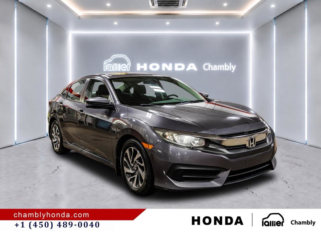 2016 Honda Civic EX SUNROOG I MAGS I CARPLAY I HEATED SEATS I STARTER I CAMERA in Montréal, Quebec - 9 - w1024h768px