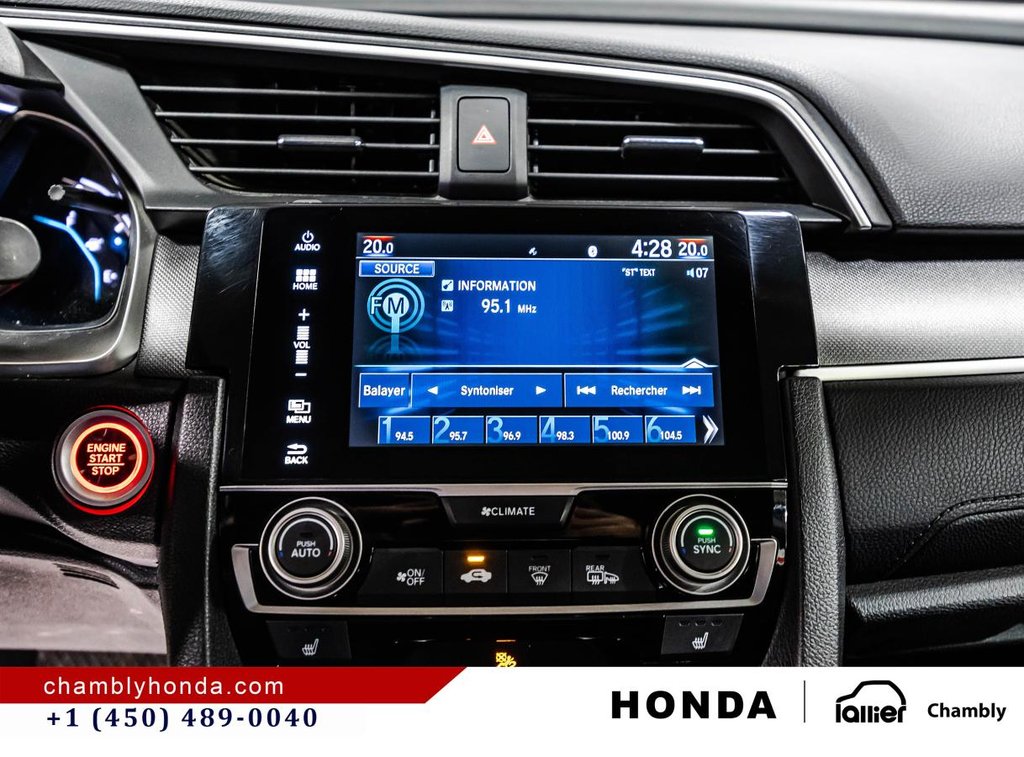 2016 Honda Civic EX SUNROOG I MAGS I CARPLAY I HEATED SEATS I STARTER I CAMERA in Montréal, Quebec - 25 - w1024h768px