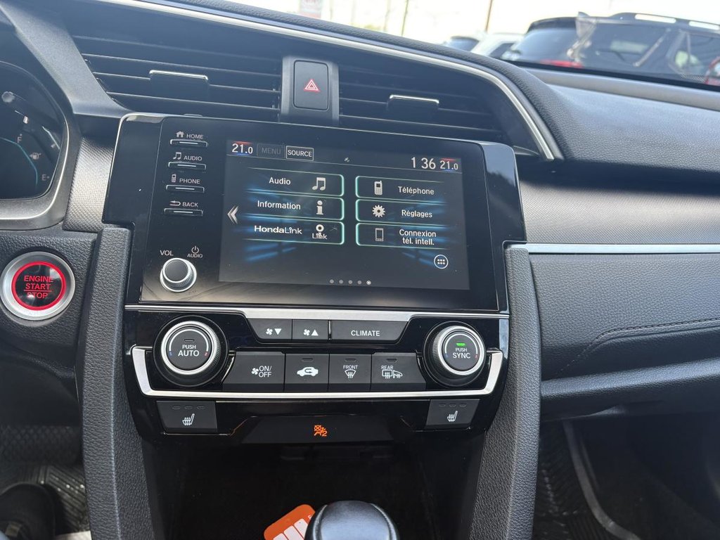 Honda Civic EX CARPLAY I MAGS I HEATED SEATS I STARTER I SUNROOF I ACTIVE SECURITY 2019 à Montréal, Québec - 9 - w1024h768px
