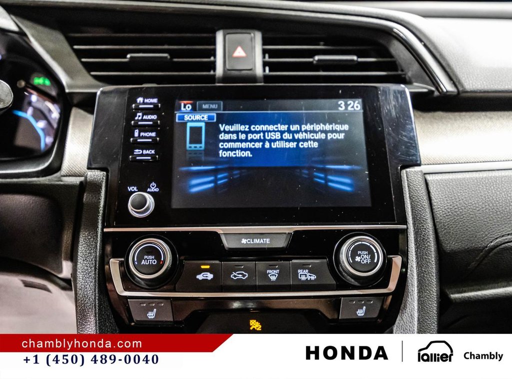 2019 Honda Civic LX Manual!!! CARPLAY I HEATED SEATS I BLUETOOH I CAMERA in Montréal, Quebec - 23 - w1024h768px