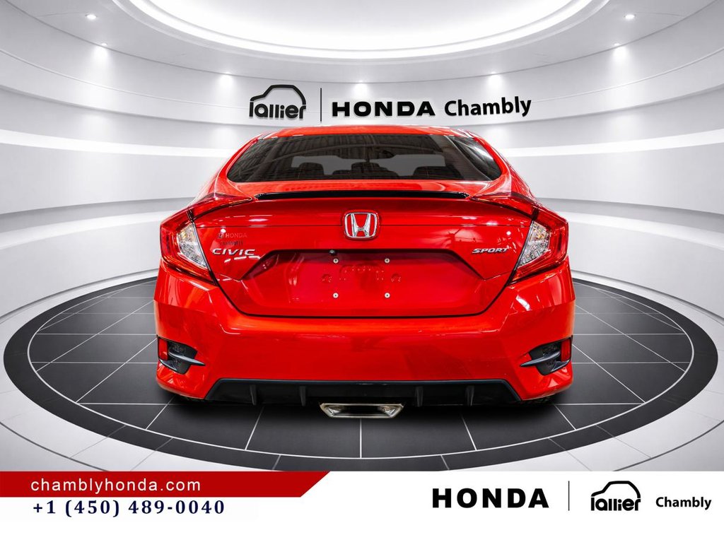 2020 Honda Civic Sport  SUNROOF I MAGS I CARPLAY I HEATED SEATS I STARTER I ACTIVGE SECURITY in Montréal, Quebec - 6 - w1024h768px