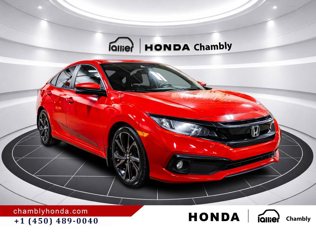 2020 Honda Civic Sport  SUNROOF I MAGS I CARPLAY I HEATED SEATS I STARTER I ACTIVGE SECURITY in Montréal, Quebec - 9 - w1024h768px