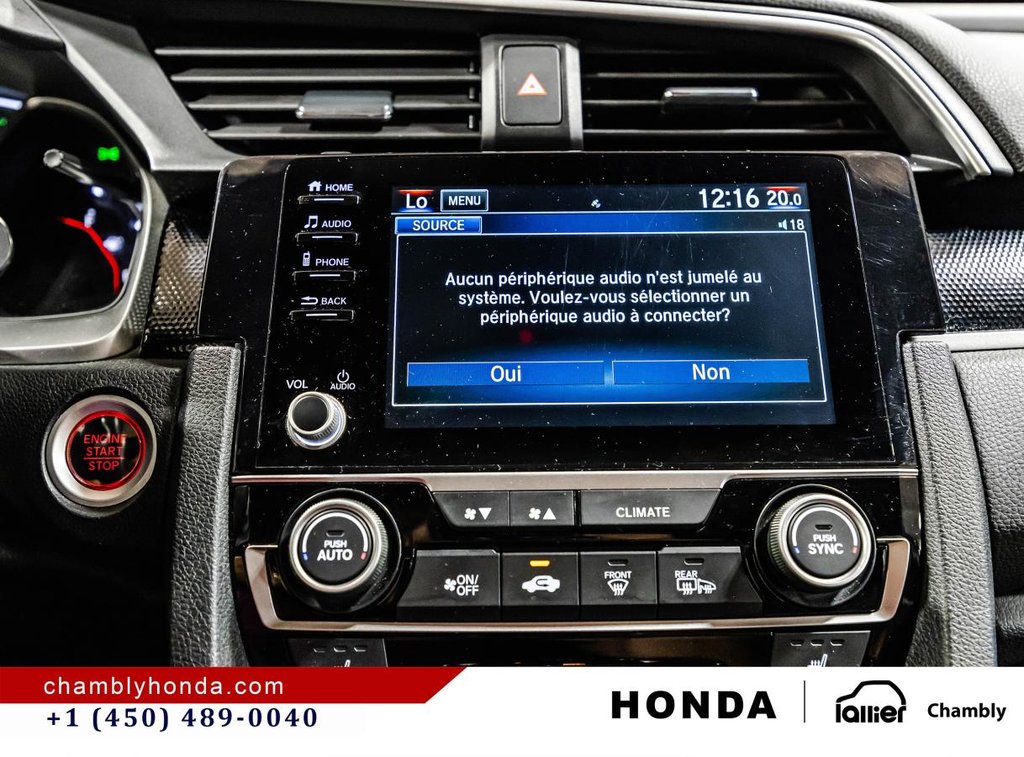 2020 Honda Civic Sport  SUNROOF I MAGS I CARPLAY I HEATED SEATS I STARTER I ACTIVGE SECURITY in Montréal, Quebec - 24 - w1024h768px