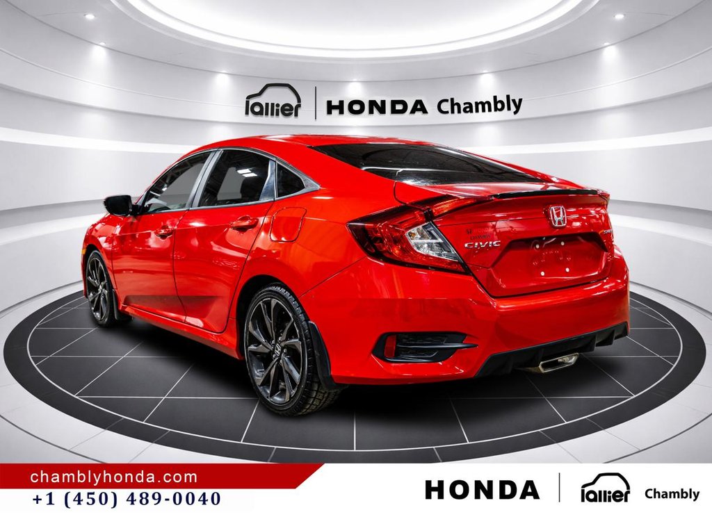 2020 Honda Civic Sport  SUNROOF I MAGS I CARPLAY I HEATED SEATS I STARTER I ACTIVGE SECURITY in Montréal, Quebec - 5 - w1024h768px