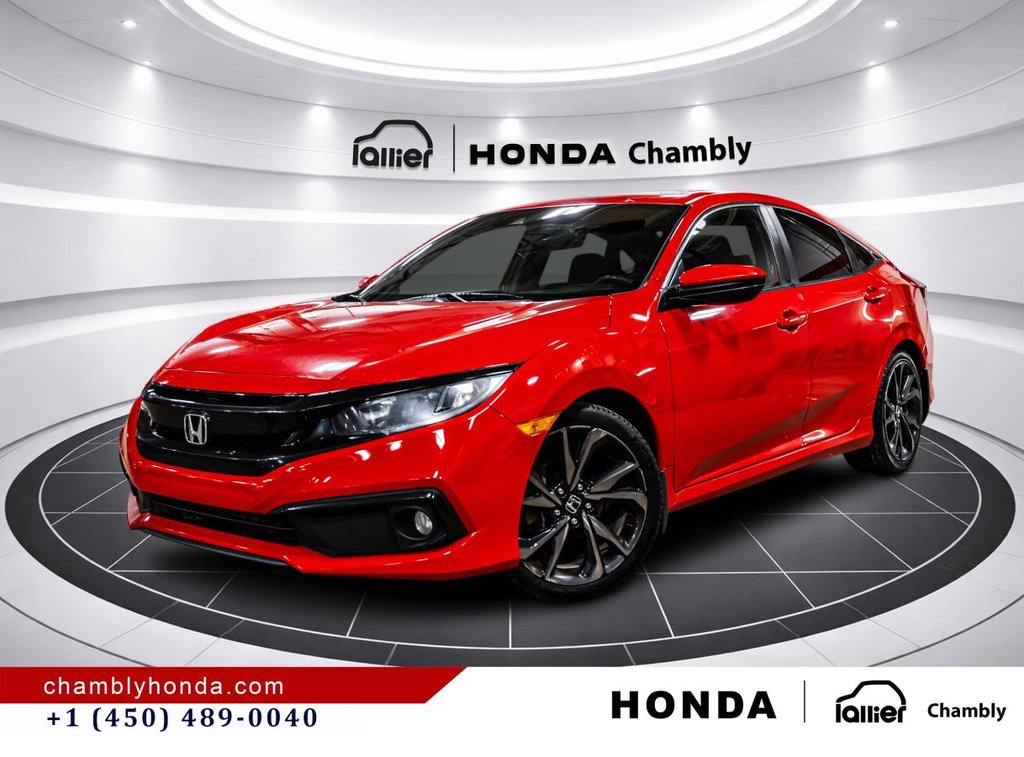 2020 Honda Civic Sport  SUNROOF I MAGS I CARPLAY I HEATED SEATS I STARTER I ACTIVGE SECURITY in Montréal, Quebec - 1 - w1024h768px