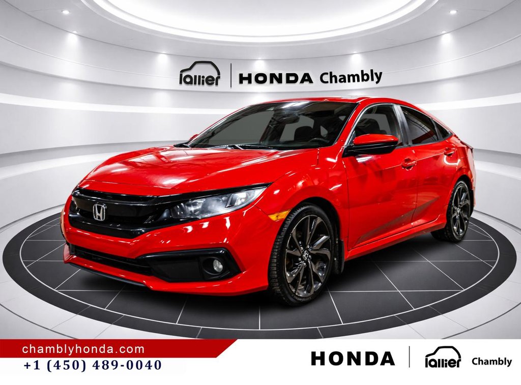 2020 Honda Civic Sport  SUNROOF I MAGS I CARPLAY I HEATED SEATS I STARTER I ACTIVGE SECURITY in Montréal, Quebec - 3 - w1024h768px
