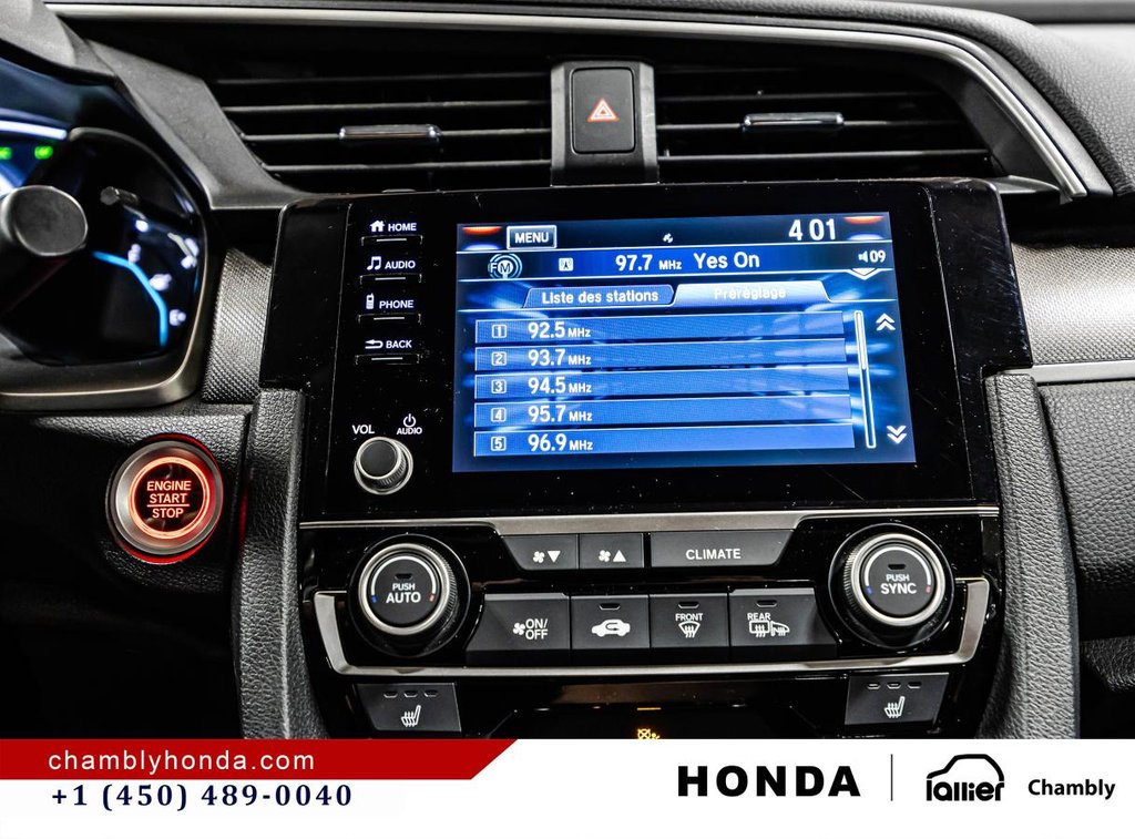 Honda Civic EX CARPLAY I SUNROOF I MAGS I STARTER I HEATED SEATS I ACTIVE SECURITY 2021 à Montréal, Québec - 25 - w1024h768px