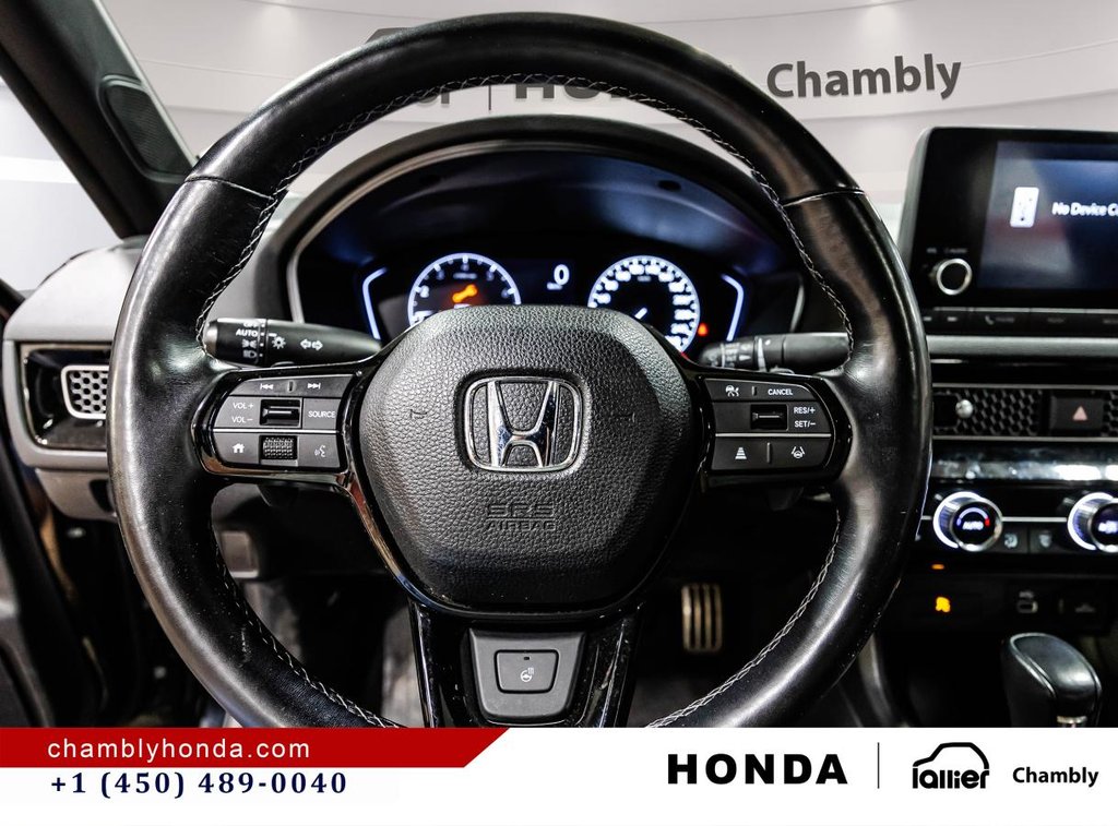 2022 Honda Civic Sport CVT I CAPLAY I SUNROOF I MAGS I STARTER I HEATED SEATS I ACTIVE SECURITY in Montréal, Quebec - 22 - w1024h768px