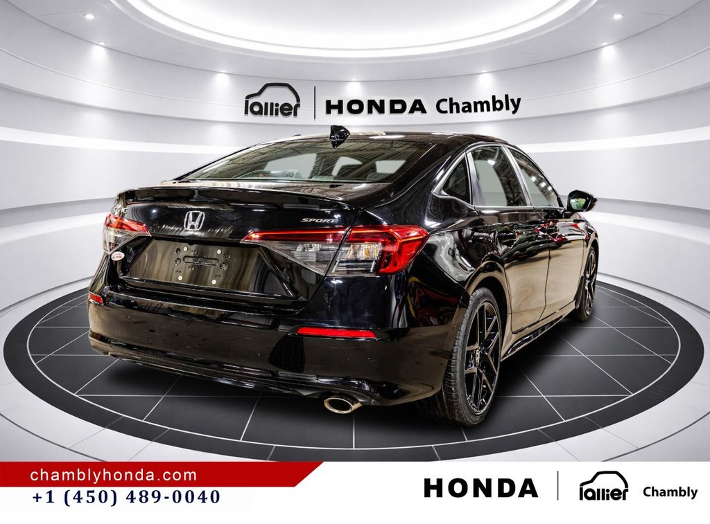 2022 Honda Civic Sport CVT I CAPLAY I SUNROOF I MAGS I STARTER I HEATED SEATS I ACTIVE SECURITY in Montréal, Quebec - 7 - w1024h768px