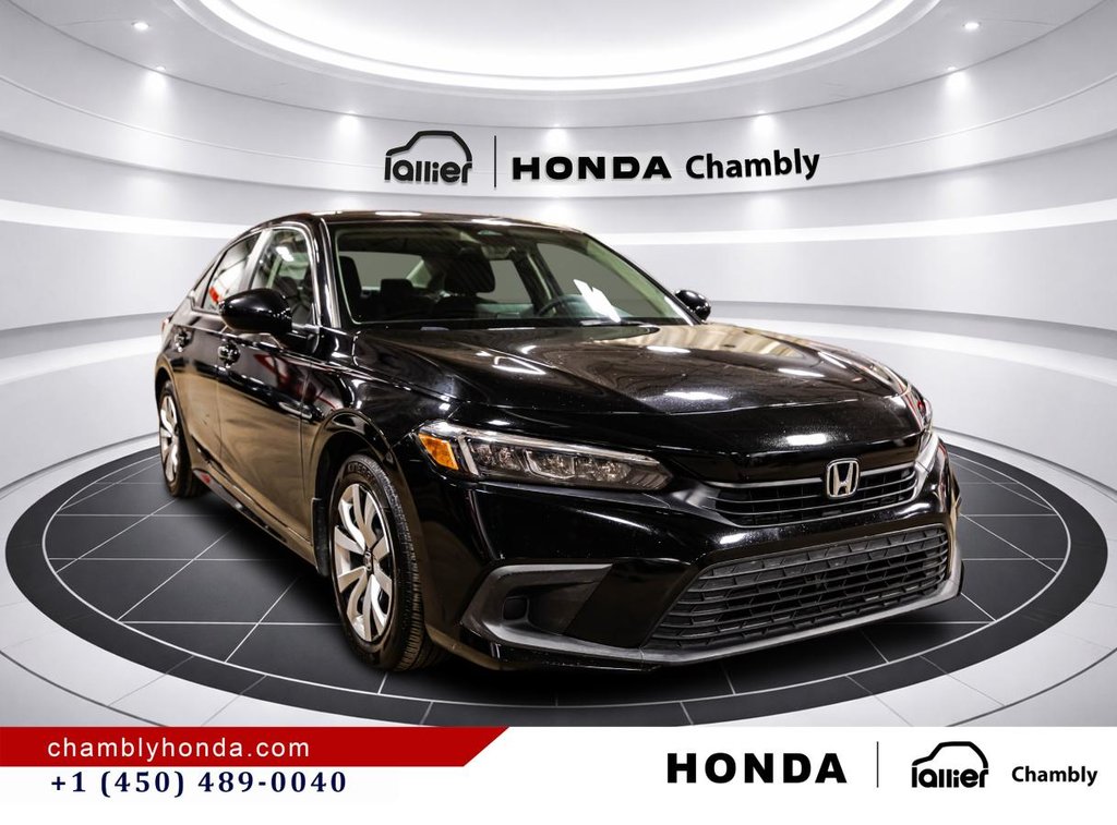 2022 Honda Civic LX  CARPLAY I HEATED SEATS I CAMERA I STARTER I ACTIVE SECURITY in Montréal, Quebec - 9 - w1024h768px